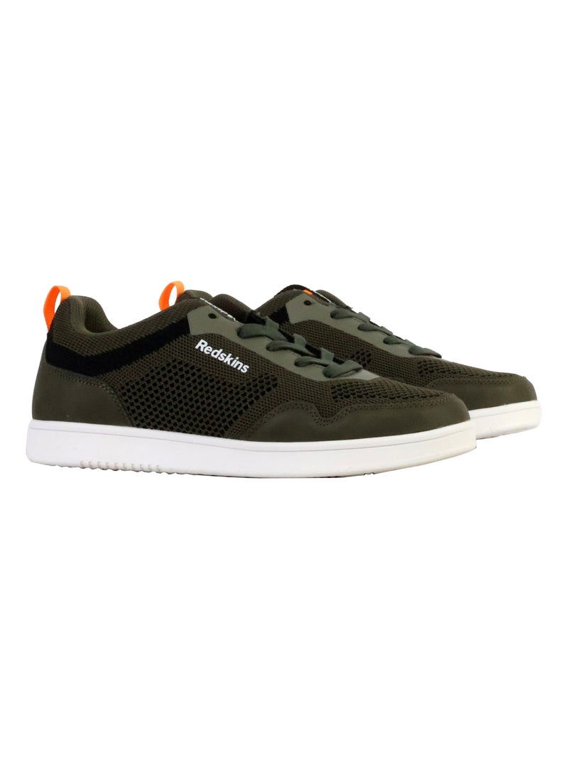 Basket Cuir Redskins Savio Kaki - Kiabi