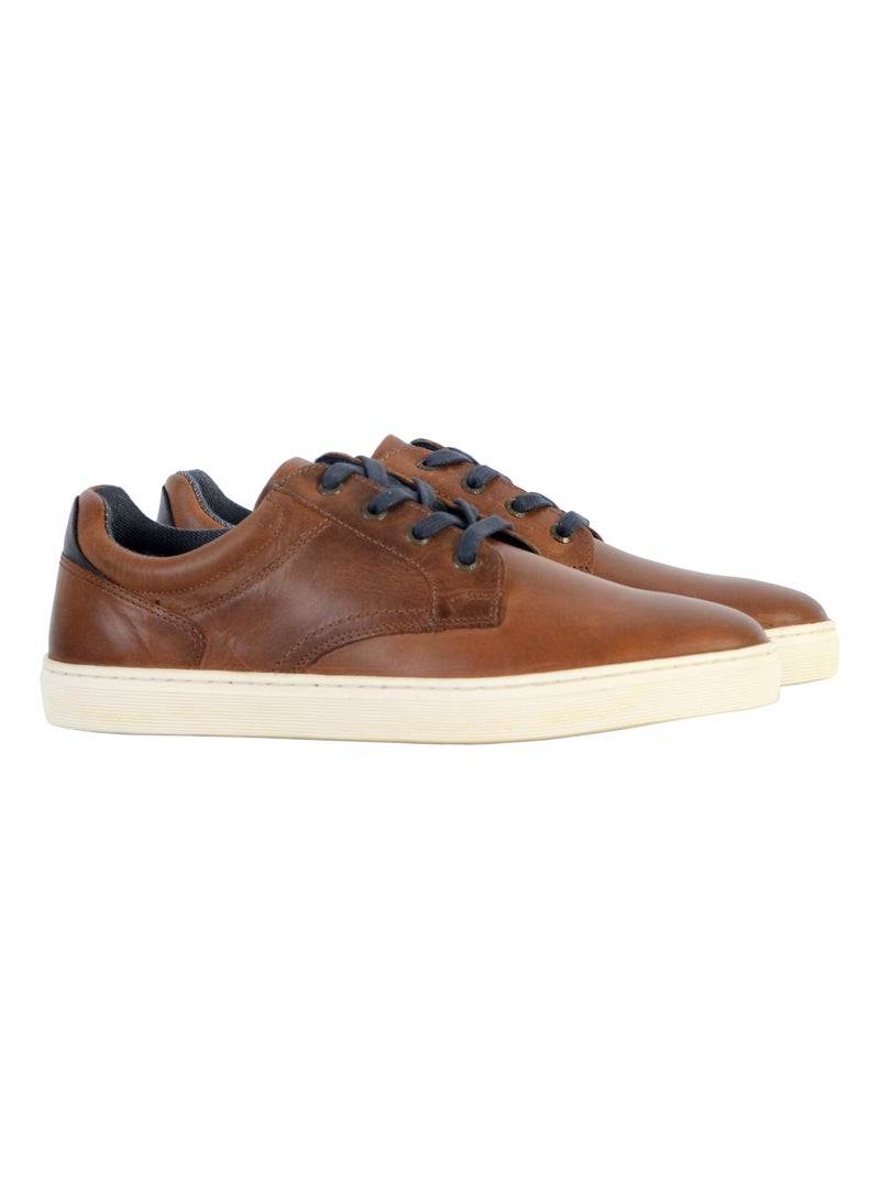 Basket Cuir Redskins Skati Marron - Kiabi
