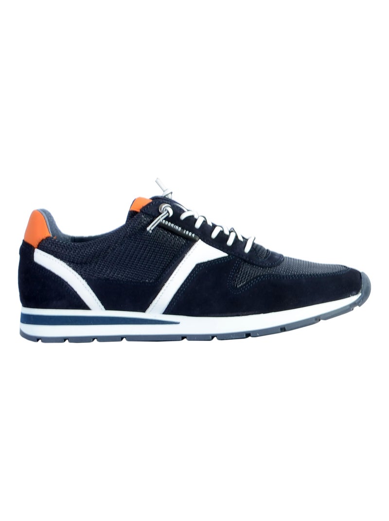 Basket Cuir Redskins Smith Bleu - Kiabi