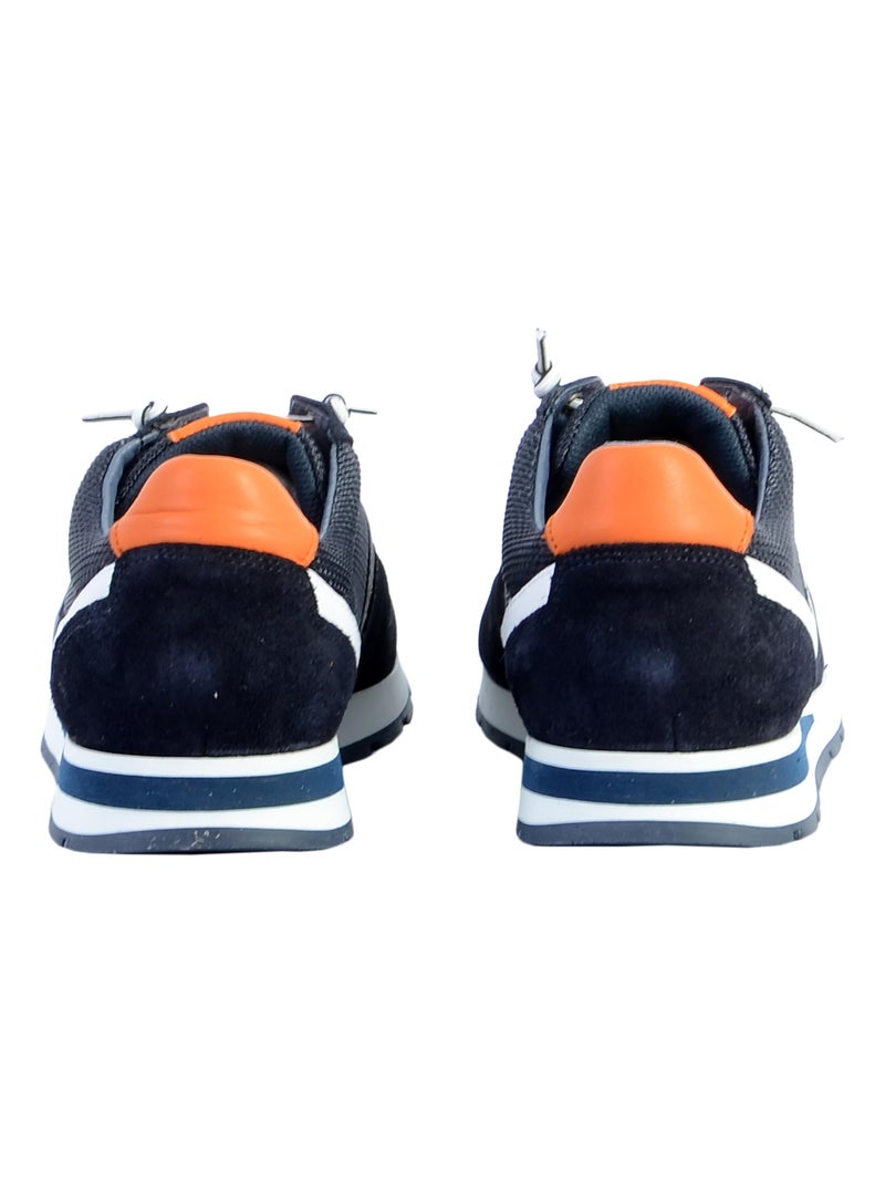 Basket Cuir Redskins Smith Bleu - Kiabi