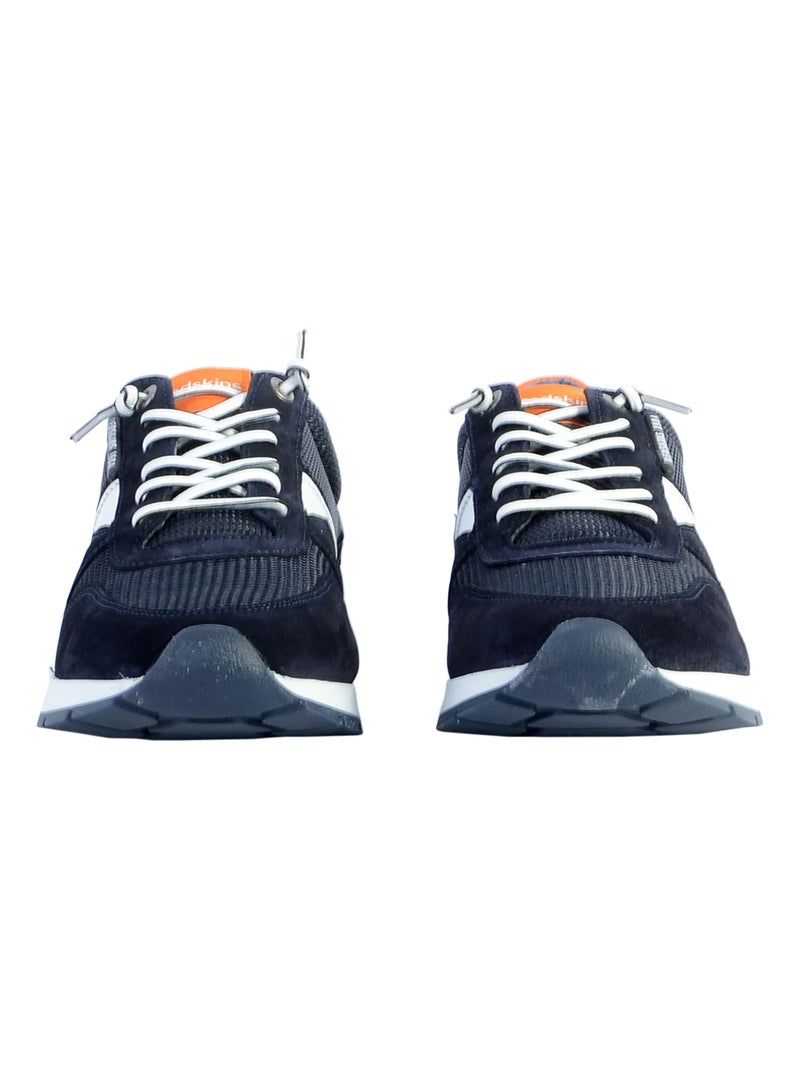 Basket Cuir Redskins Smith Bleu - Kiabi