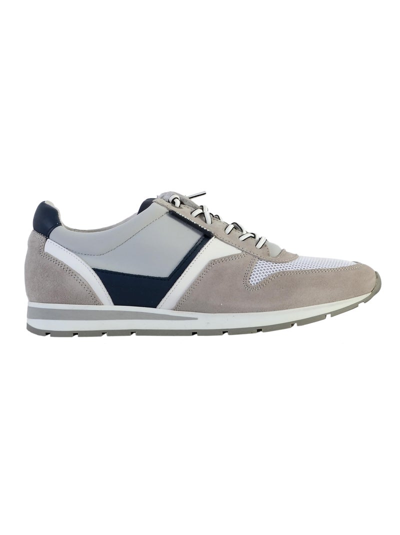 Basket cuir redskins Smith Gris - Kiabi