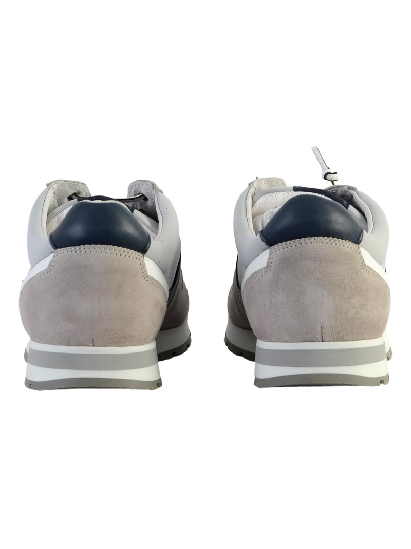 Basket cuir redskins Smith Gris - Kiabi