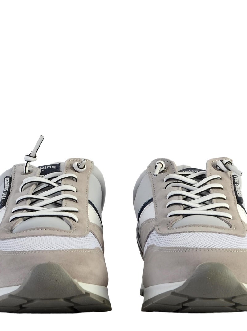 Basket cuir redskins Smith Gris - Kiabi