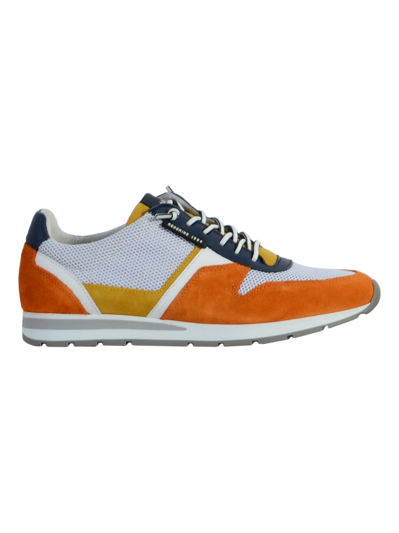 Basket Cuir Redskins Smith Orange - Kiabi