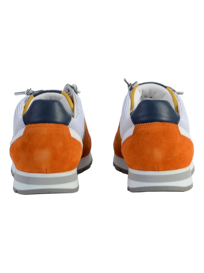 Basket Cuir Redskins Smith Orange - Kiabi