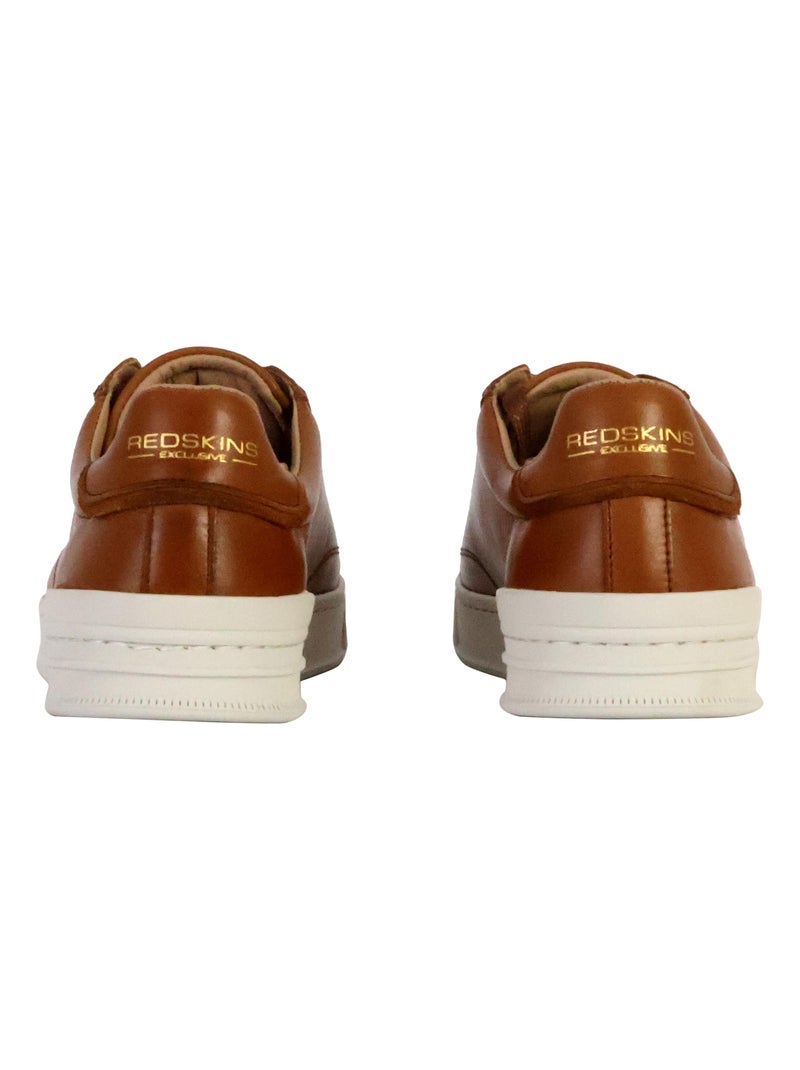 Basket Cuir Redskins Tessin Marron - Kiabi