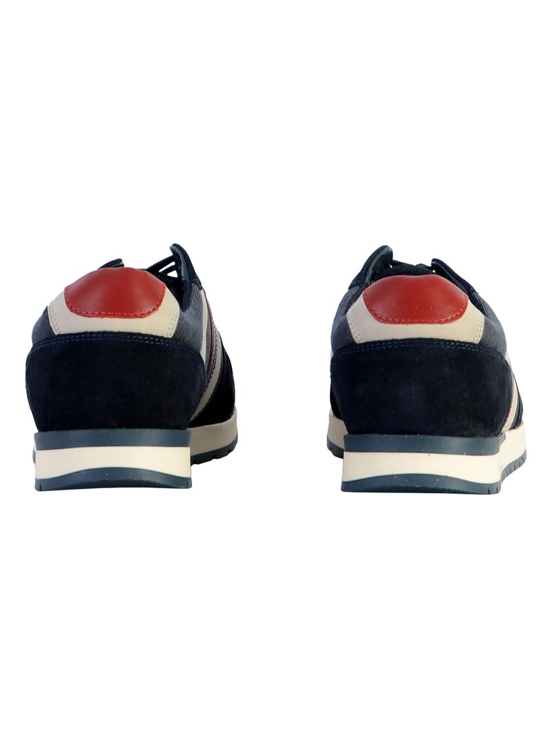 Basket Cuir Redskins Veridic Bleu - Kiabi