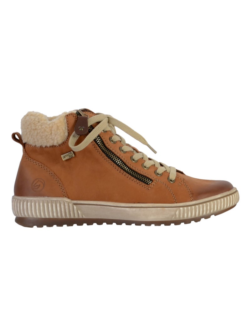 Basket Cuir Remonte Columbo Marron - Kiabi