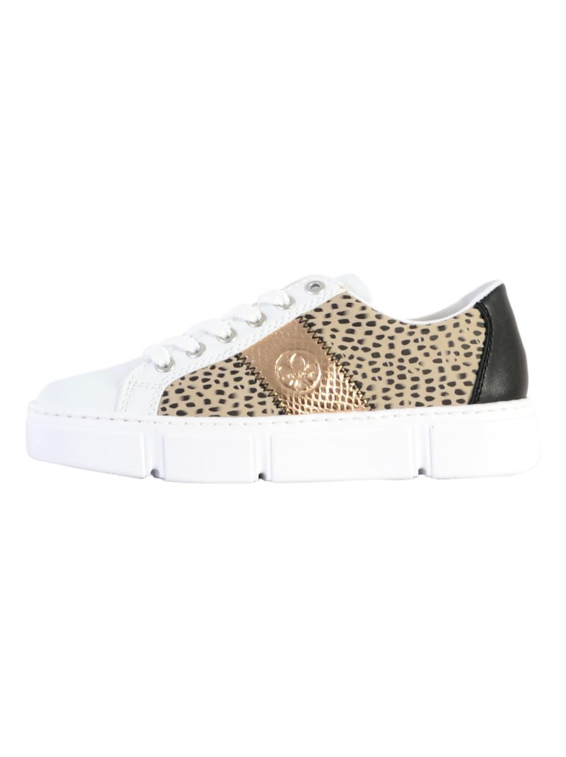 Basket Cuir Rieker Alabama Multicolore - Kiabi