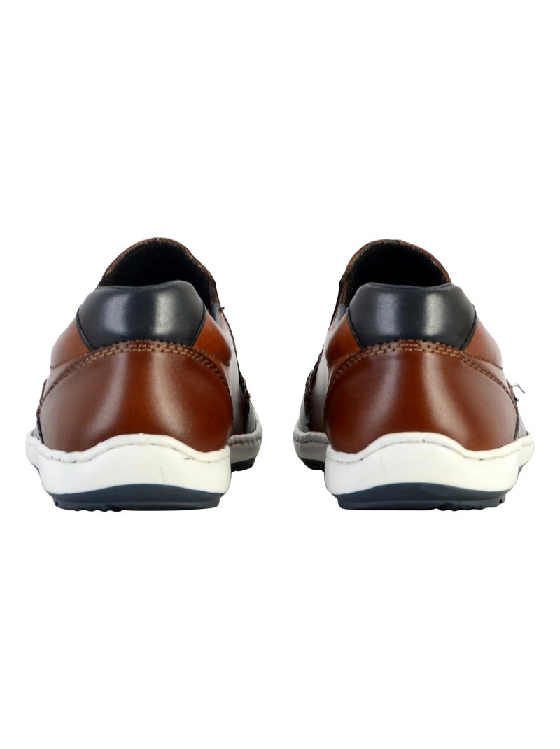 Basket Cuir Rieker Bogota Marron - Kiabi