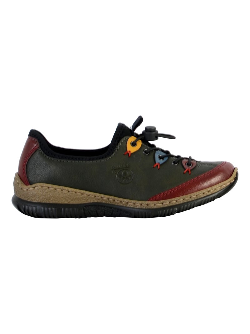 Basket Cuir Rieker Eagle Vert - Kiabi