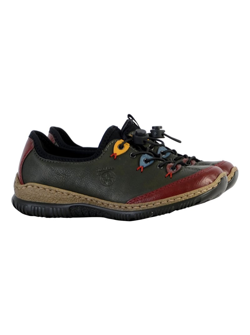 Basket Cuir Rieker Eagle Vert - Kiabi