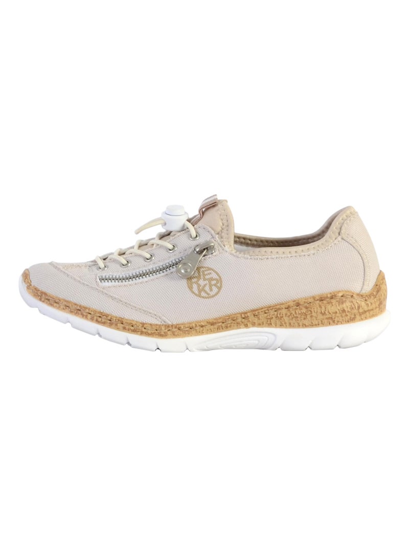 Basket Cuir Rieker Montreux Blanc - Kiabi
