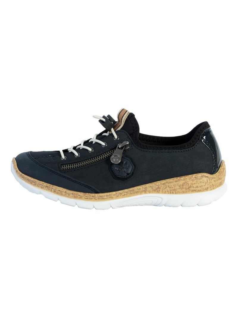Basket Cuir Rieker Montreux Bleu - Kiabi