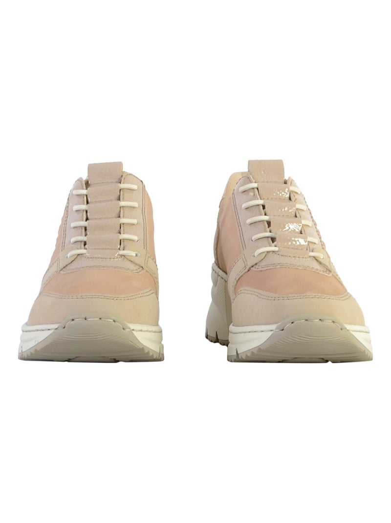 Basket Cuir Rieker Morelia Beige - Kiabi