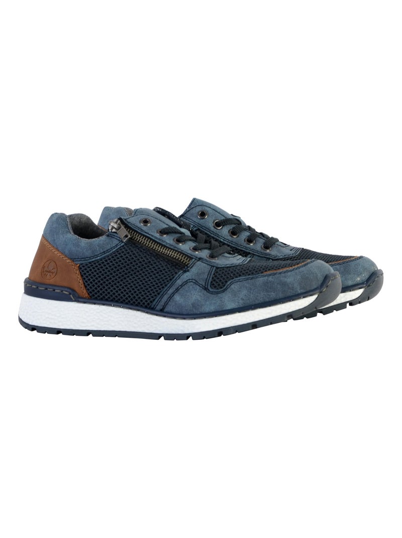 Basket Cuir Rieker Morelia Bleu - Kiabi