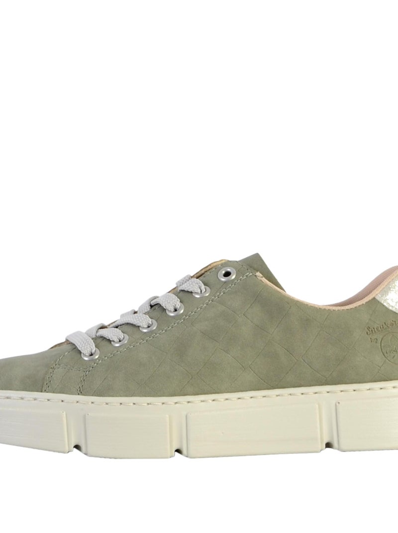 Basket Cuir Rieker Nabukino Vert - Kiabi