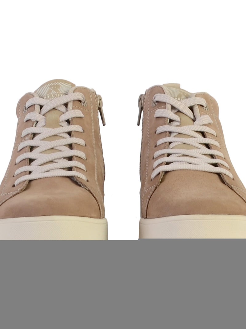 Basket Cuir Rieker Revolution Beige - Kiabi