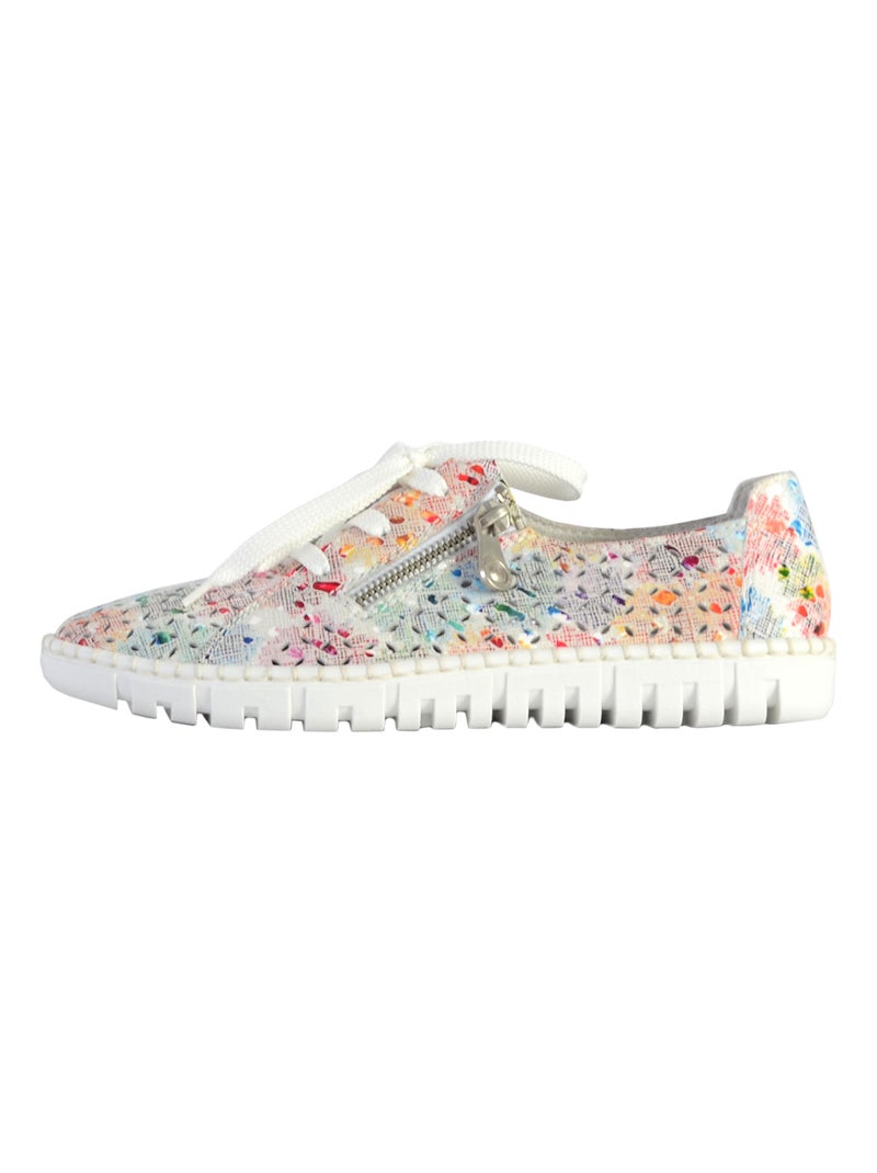 Basket Cuir Rieker Sahara Blanc - Kiabi