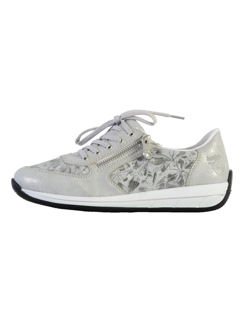 Basket Cuir Rieker Space Gris - Kiabi
