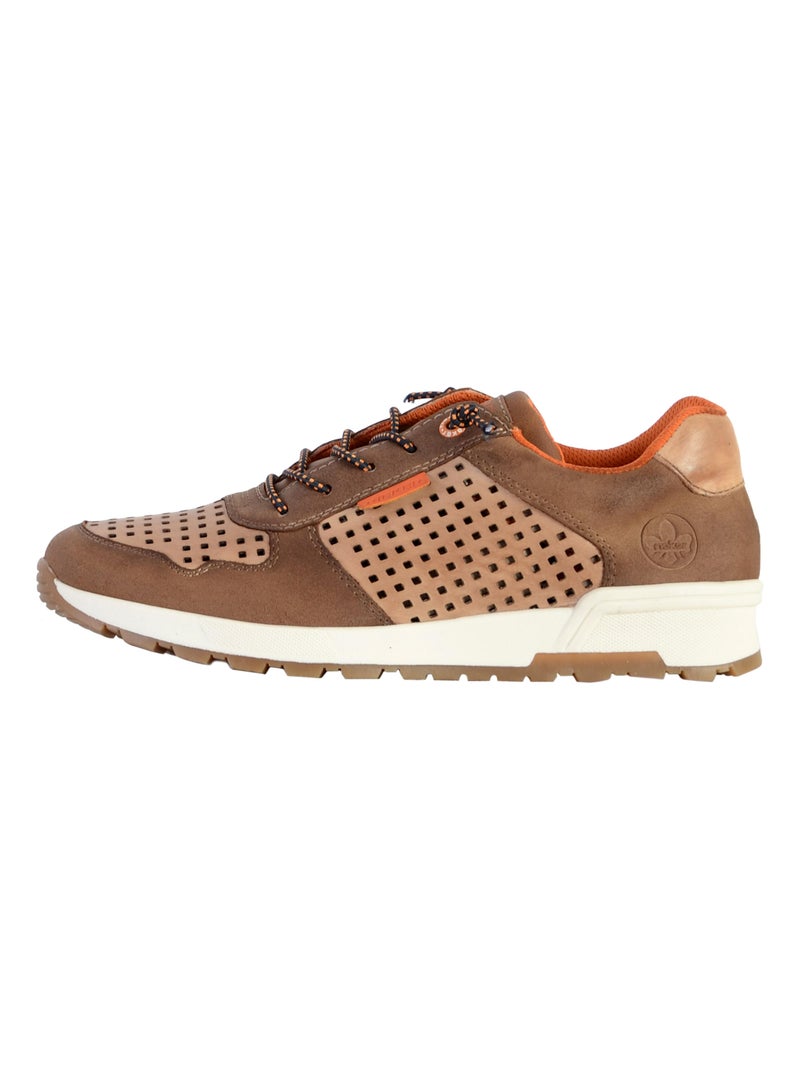 Basket Cuir Rieker Valetta Marron - Kiabi