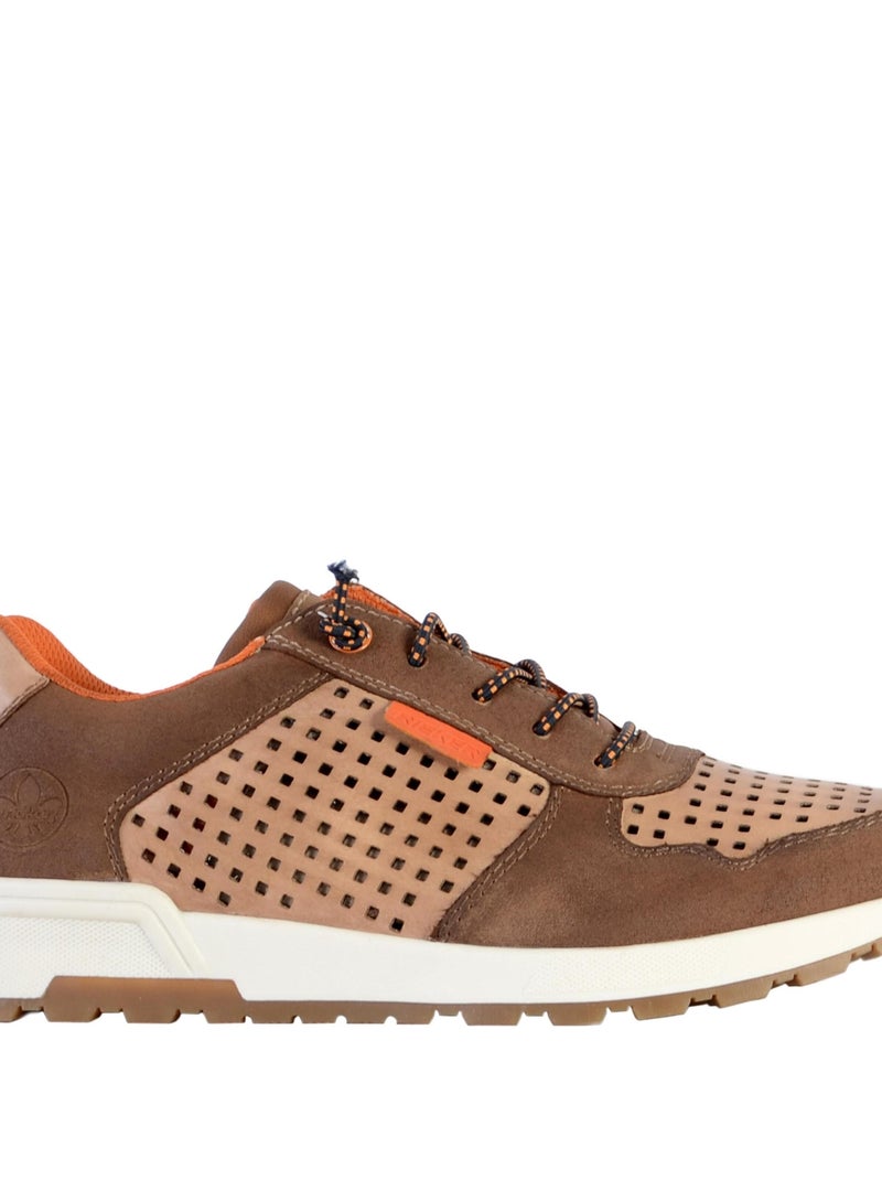 Basket Cuir Rieker Valetta Marron - Kiabi