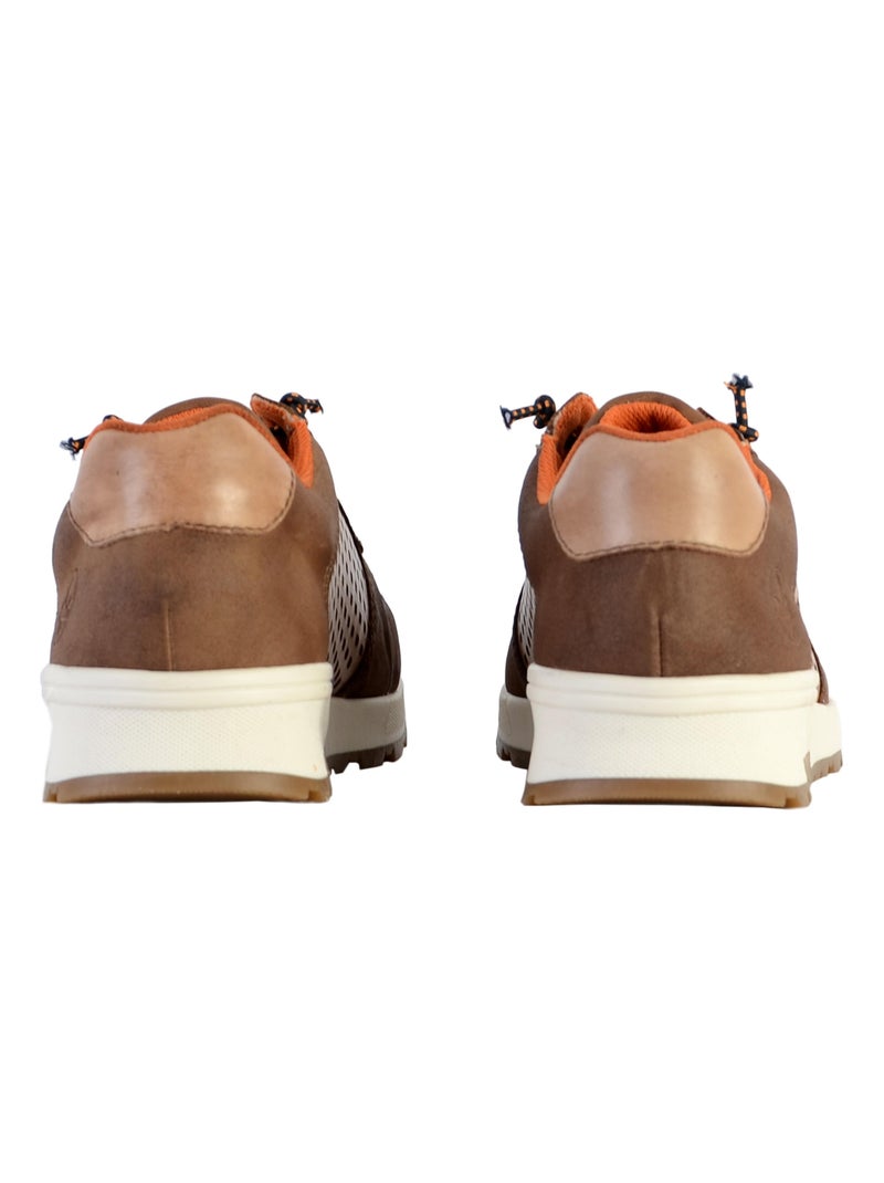 Basket Cuir Rieker Valetta Marron - Kiabi