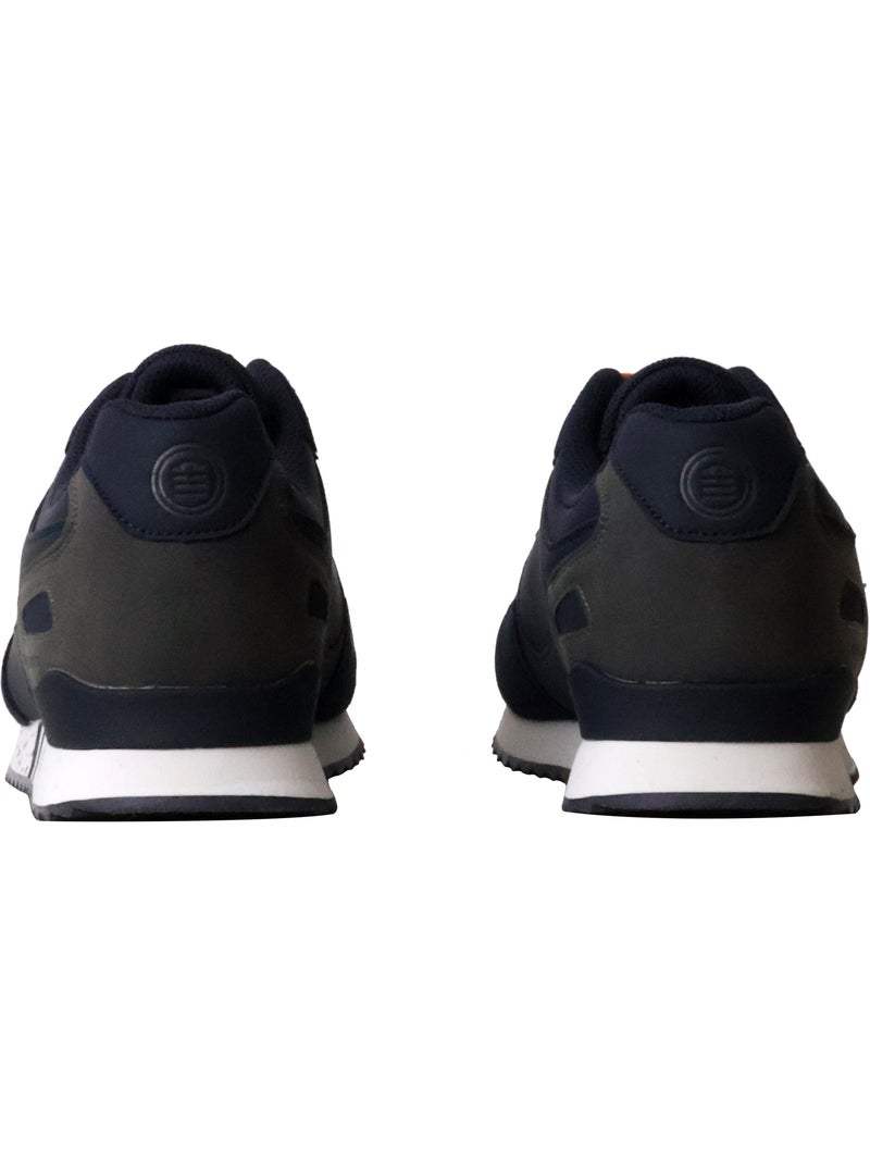 Basket Cuir Serge Blanco Chamonix Bleu - Kiabi