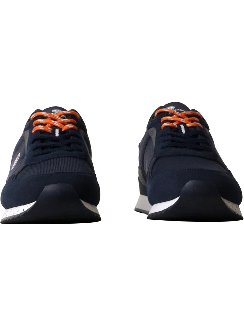 Basket Cuir Serge Blanco Chamonix Bleu - Kiabi