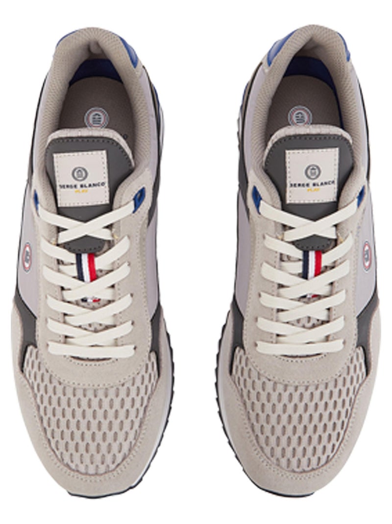 Basket Cuir Serge Blanco Chamonix Gris - Kiabi