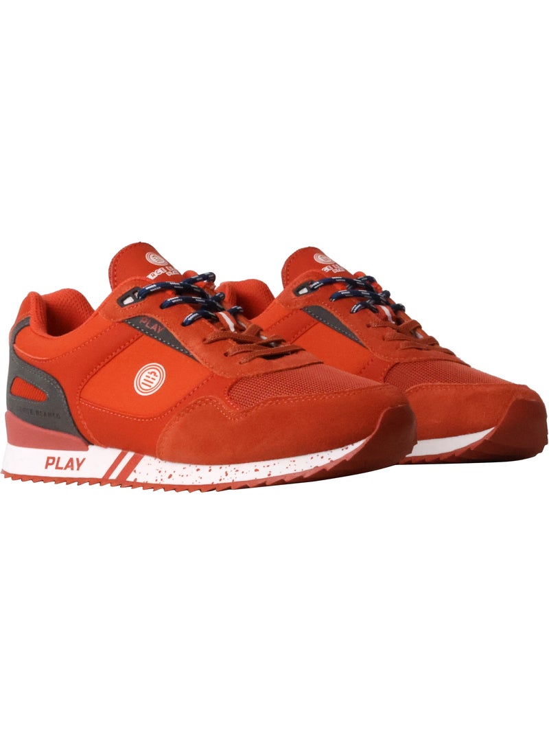 Basket Cuir Serge Blanco Chamonix Orange - Kiabi