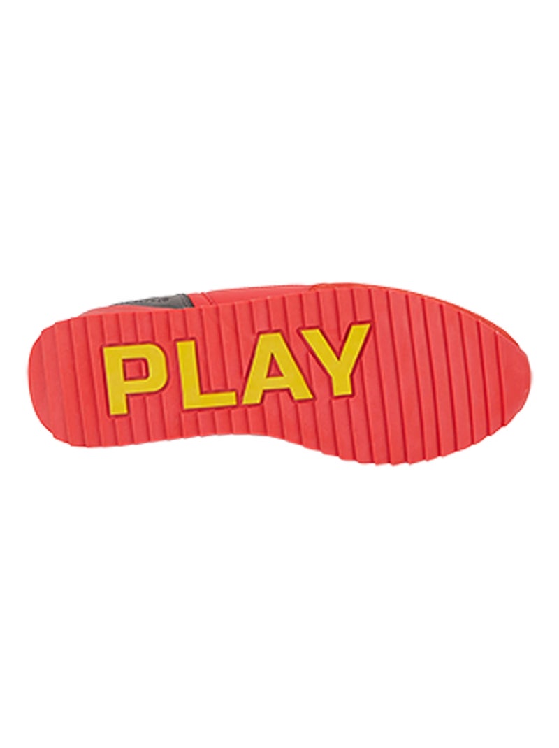 Basket Cuir Serge Blanco Chamonix Rouge - Kiabi