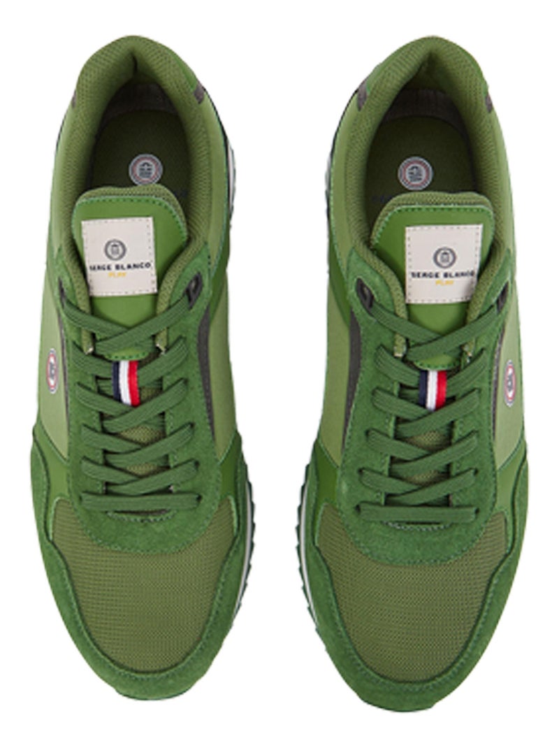 Basket Cuir Serge Blanco Chamonix Vert - Kiabi