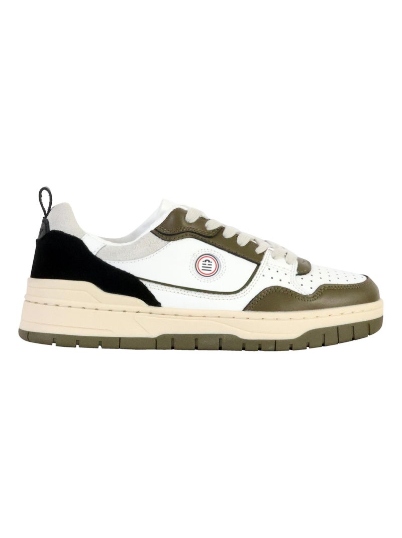 Basket Cuir Serge Blanco Vernaz Vert - Kiabi
