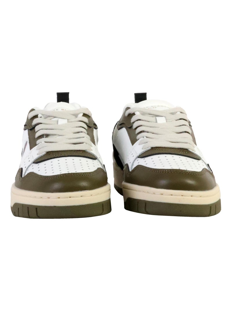 Basket Cuir Serge Blanco Vernaz Vert - Kiabi