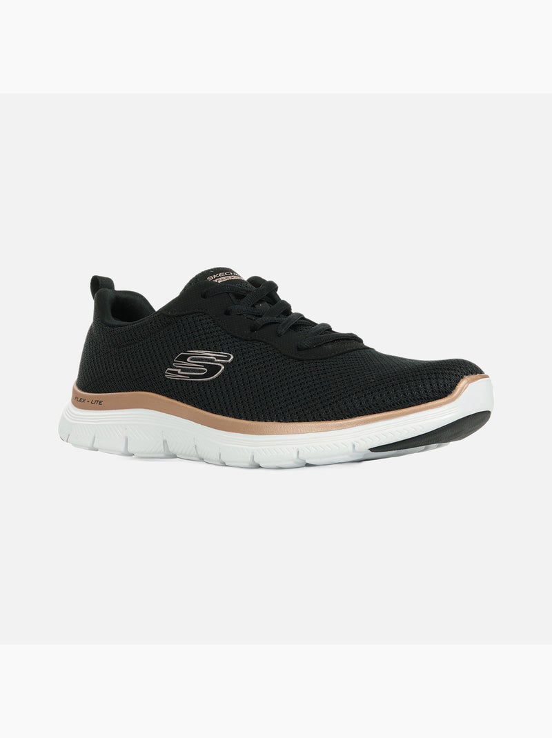 Basket Cuir Skechers Active Flow Noir - Kiabi