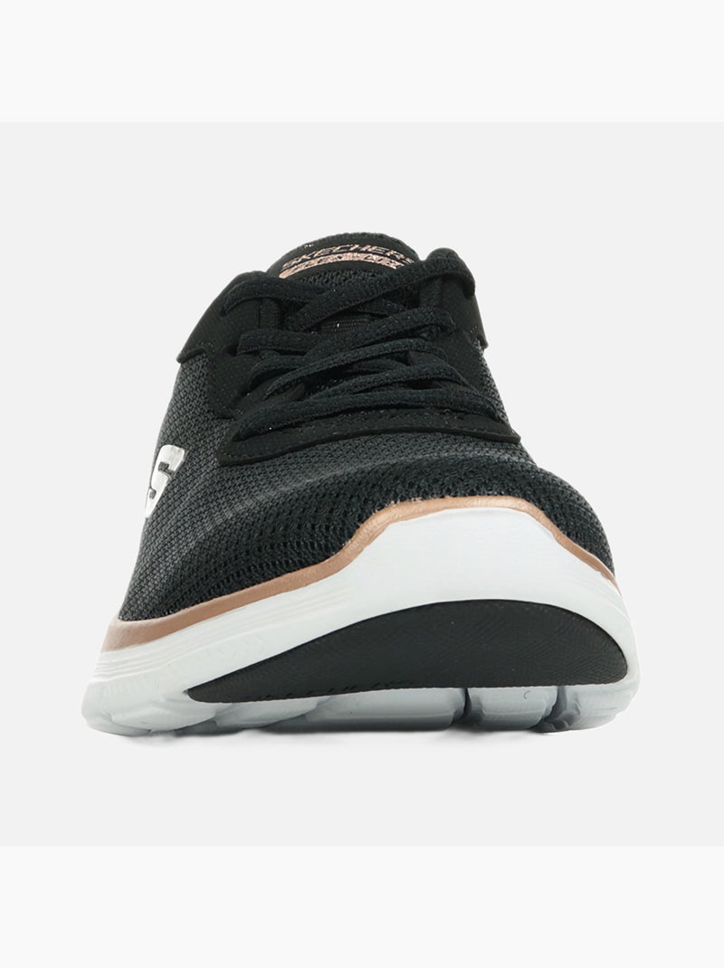 Basket Cuir Skechers Active Flow Noir - Kiabi