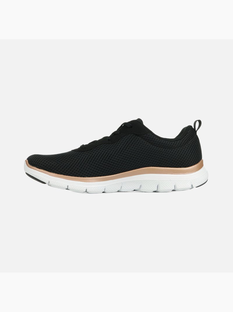 Basket Cuir Skechers Active Flow Noir - Kiabi