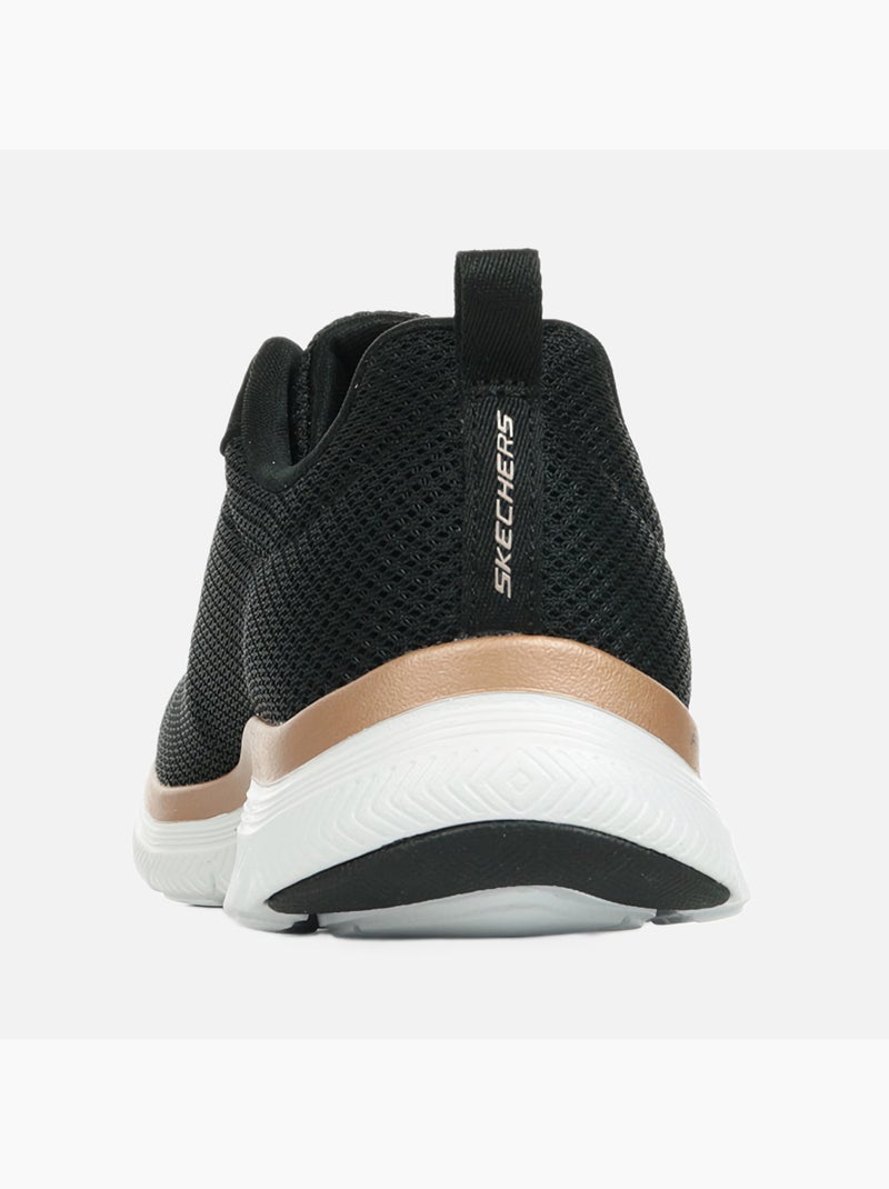 Basket Cuir Skechers Active Flow Noir - Kiabi