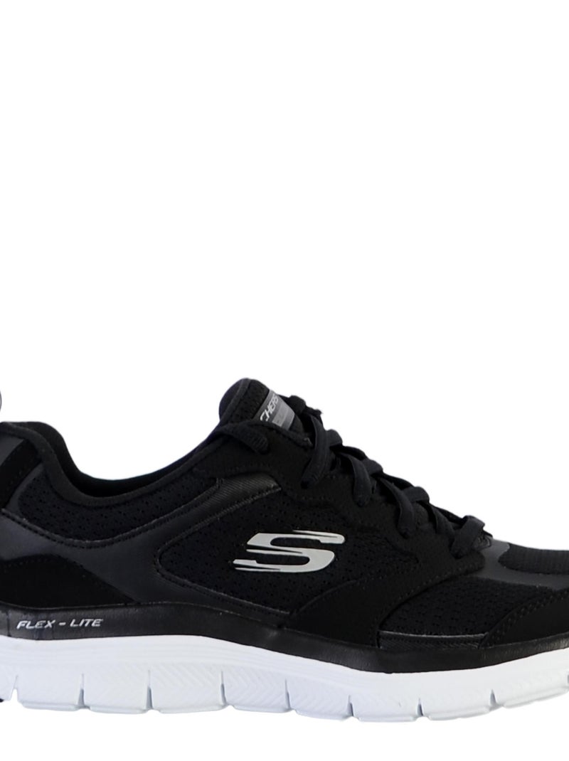 Basket Cuir Skechers Active Flow Noir - Kiabi