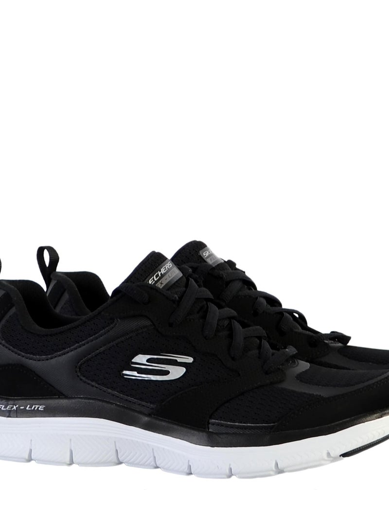 Basket Cuir Skechers Active Flow Noir - Kiabi