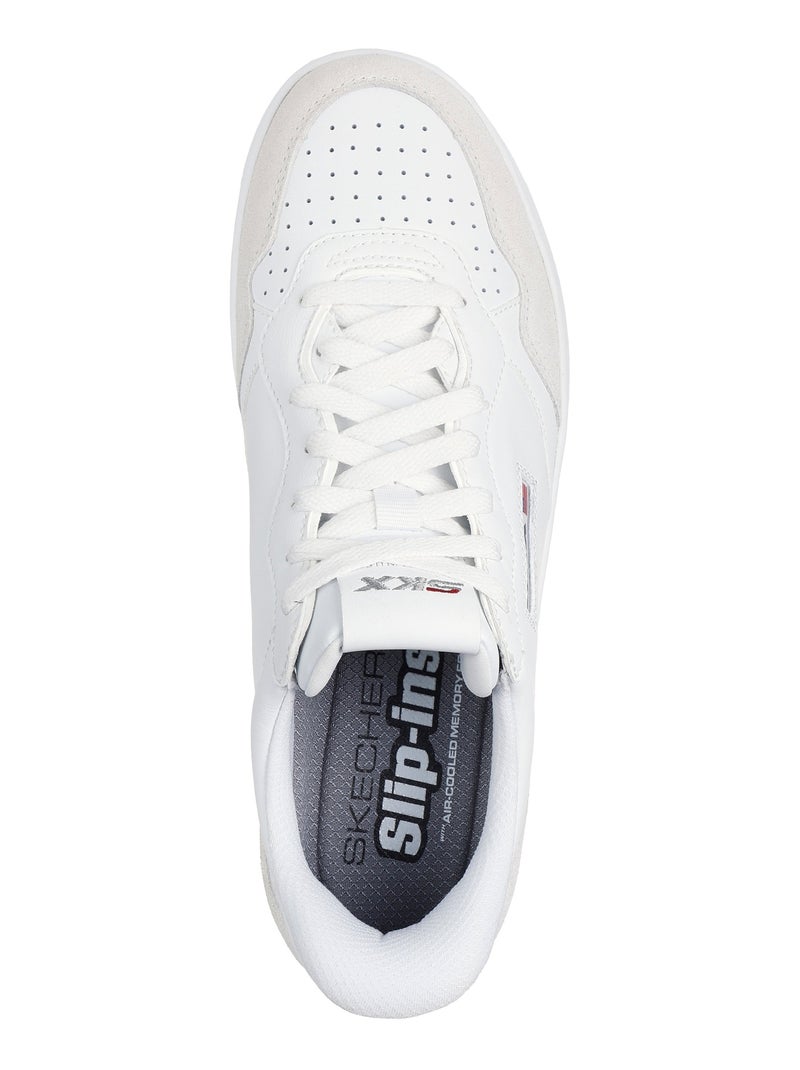 Basket Cuir Skechers Sport Court 2.0 Konor Blanc - Kiabi