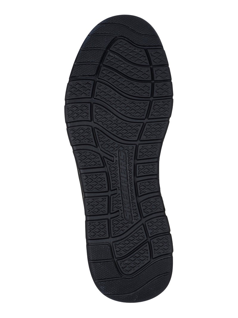 Basket Cuir Skechers Yates Noir - Kiabi