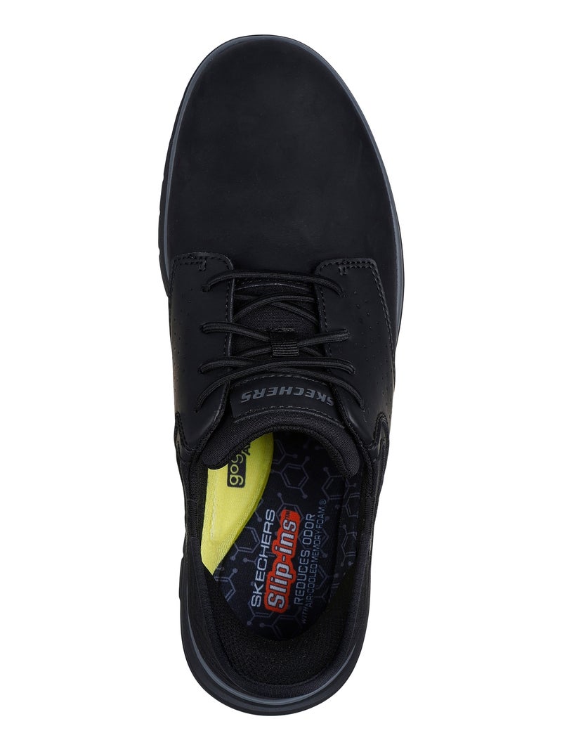 Basket Cuir Skechers Yates Noir - Kiabi