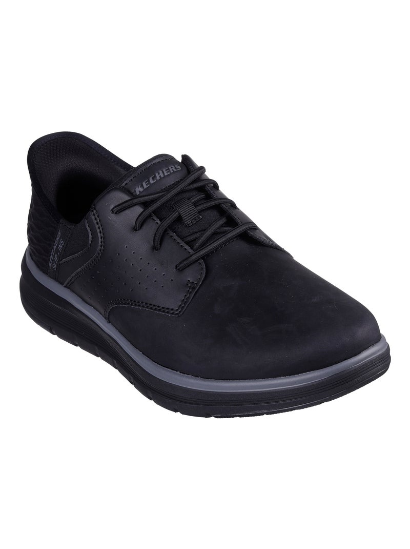 Basket Cuir Skechers Yates Noir - Kiabi