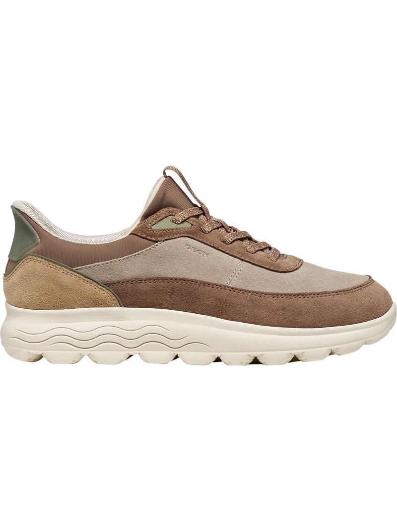Basket cuir spherica plus geox Beige - Kiabi