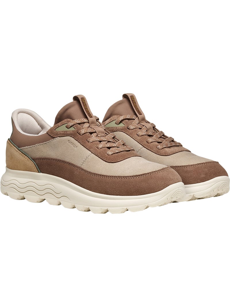 Basket cuir spherica plus geox Beige - Kiabi