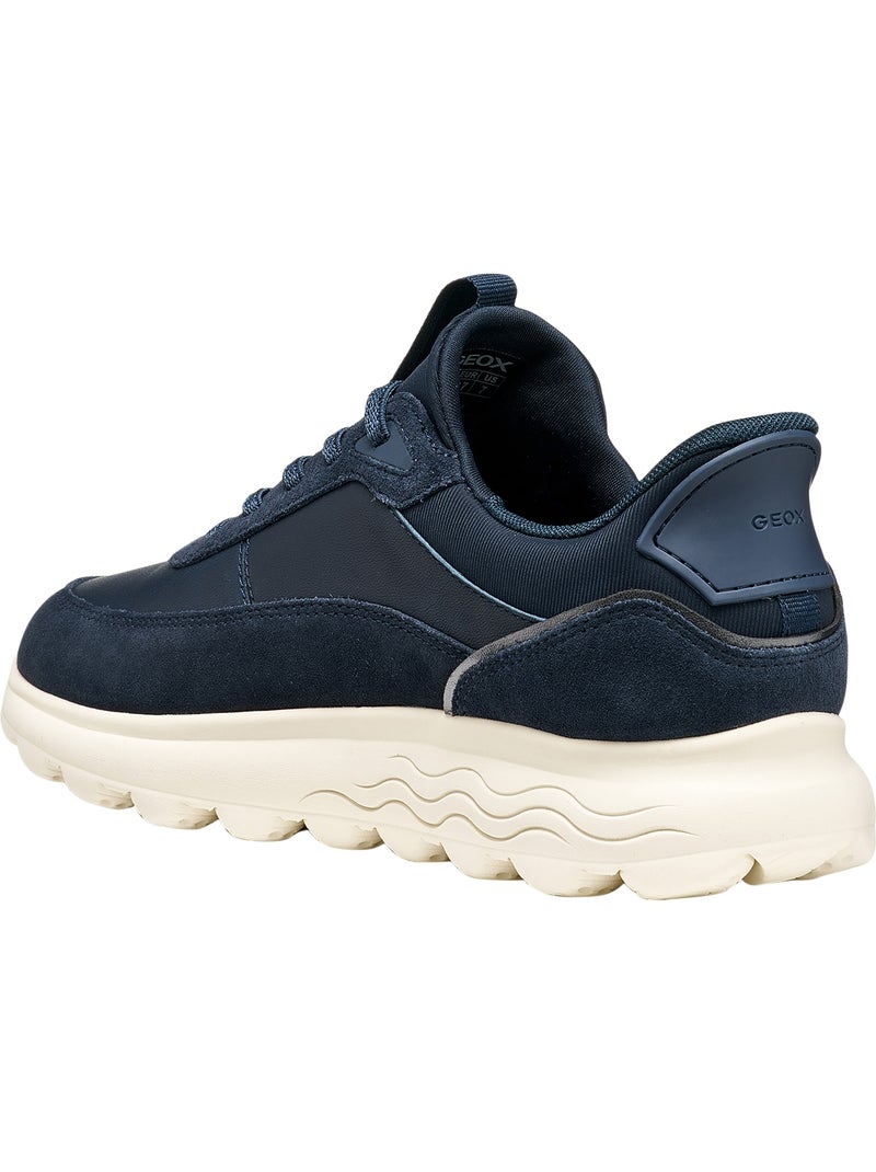 Basket cuir spherica plus geox Bleu - Kiabi