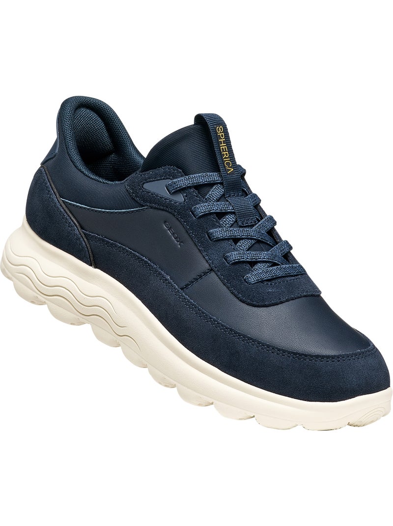 Basket cuir spherica plus geox Bleu - Kiabi